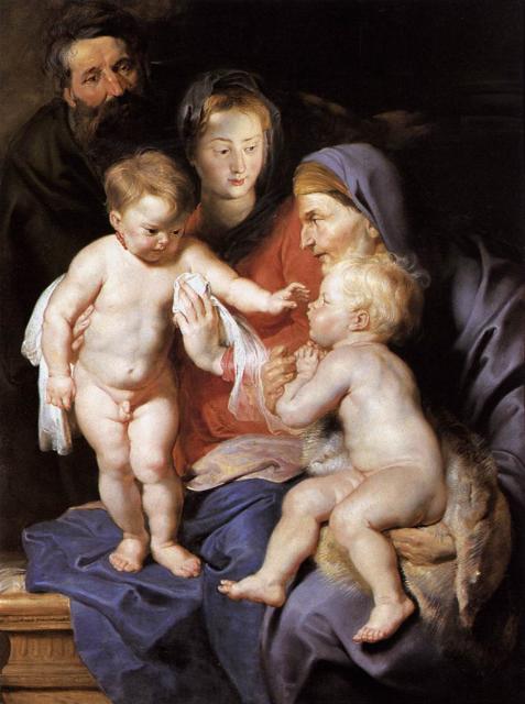 Rubens: The Holy Family with Sts Elizabeth and John the Baptist - A Szent Család Szent Erzsébettel és Keresztelő Szent Jánossal